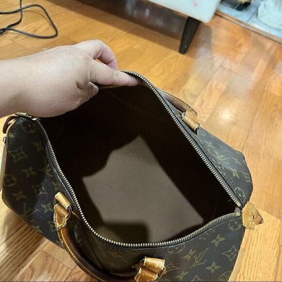 LOUIS VUITTON SPEEDY 35 classic monogram  vintage 91 *AUTHENTIC *Make an offer! - Picture 9 of 14